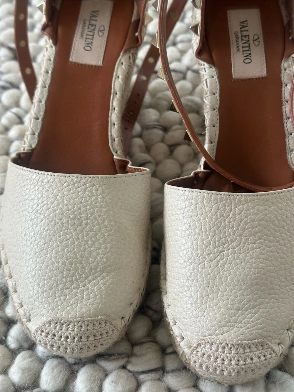 Valentino  Rockstud espadrille  sandal